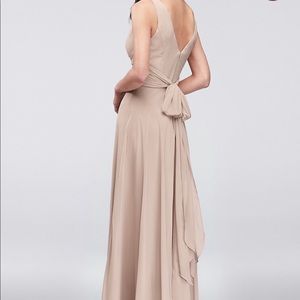 David’s Bridal Petal Pink Bridesmaid Dress